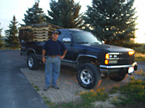 Andy Scardino in front of his truck